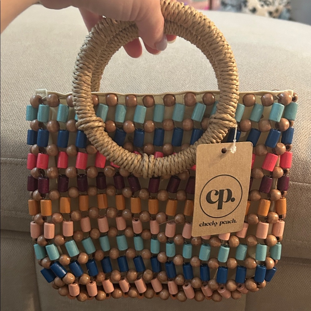 Multicolor Beaded Mini Bag - Picture 5 of 6